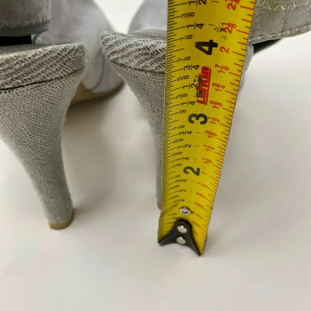 Elegant Gray Women's Heels Size 9.5
